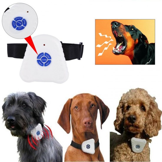Ultrasonic Anti Barking Bark Dog Collar Safe Training Control Collar