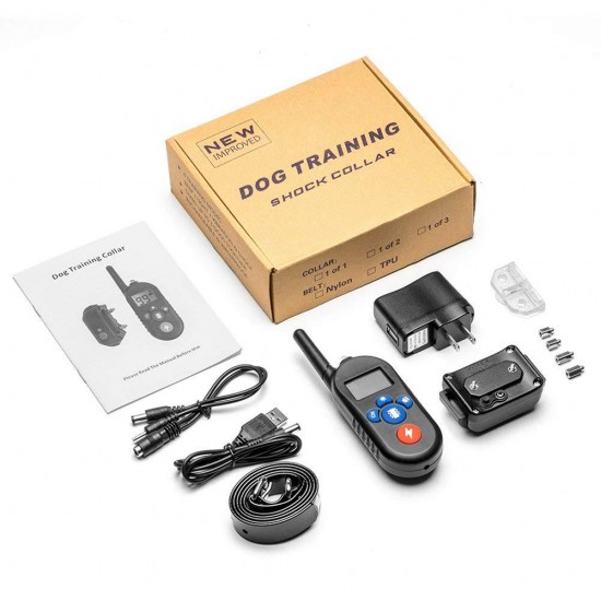 Dog Training Collar 600 Yards with Remote Rechargeable and Waterproof Pet Trainer